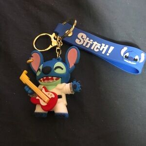 Stitch Keychain with Guitar